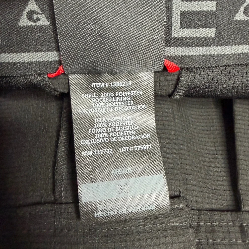 Gerry Mens Black Ripstop Performance Shorts Size 32 Hiking Golf Outdoor 1386213